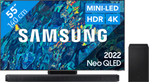 Samsung Neo QLED 55QN95B (2022) + Soundbar Samsung tv met One Invisible Connection