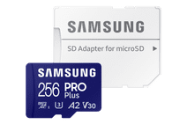 Samsung PRO Plus 256 Go (2023) microSDXC + Adaptateur SD Carte mémoire Nintendo Switch
