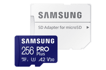 Samsung PRO Plus 256 Go (2023) microSDXC + Adaptateur SD Carte Micro SD pour smartphone