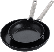 GreenPan Padova Frying Pan Set 20cm + 28cm Reserve Black PFAS free pan