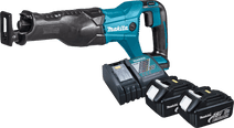 Makita DJR186ZK avec Batterie 3,0 Ah (2x) Scie récipro sans batterie