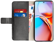 Just in Case Wallet Motorola Edge 40 Pro Book Case Zwart Book case