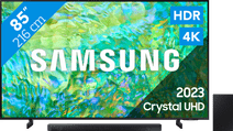 Samsung Crystal UHD 85CU8000 (2023) + Soundbar Samsung smart tv