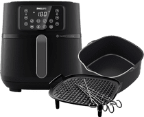 Philips Airfryer XXL Connected HD9285/93 + Grille Double niveau + Moule de Cuisson Friteuses et airfryers