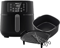 Philips Airfryer XXL Connected HD9285/93 + Grille Double niveau + Moule de Cuisson Airfryer XXL