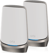 NETGEAR Orbi RBKE962 WiFi 6E 2-pack WiFi solution for streaming in a townhouse