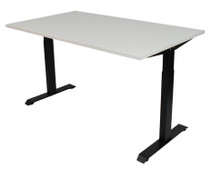 Euroseats Bureau Assis/Assis 140 x 80 Blanc Noir Bureau assis