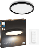 Philips Hue Aurelle Panel Light White Ambiance Round Black 