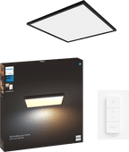Philips Hue Aurelle White Ambiance Grand Carré Noir + Variateur 