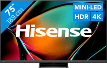 Hisense Mini-LED 75U8KQ (2023) Tv met een ingebouwde soundbar