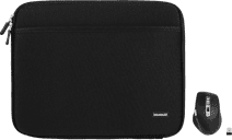 BlueBuilt Laptophoes breedte 33 cm 14 inch M Zwart + Maximus Muis Laptoptas