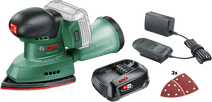Bosch EasySander 18V-8 + Bosch Batterie 18 V 2,5 Ah Kit de Démarrage Ponceuse sans batterie