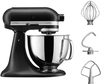 KitchenAid Artisan Mixer 5KSM125EBM Mat Zwart KitchenAid Artisan 125 keukenrobot