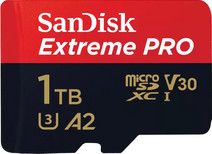 SanDisk MicroSDXC Extreme Pro 1TB 200mb/s MicroSD kaart voor smartphone