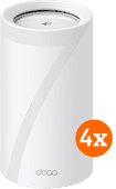 TP-Link Deco BE85 WiFi 7 Mesh (4-pack) WiFi solution for streaming in a townhouse