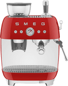 SMEG EGF03RDEU Rood Pistonmachine met bonenmaler