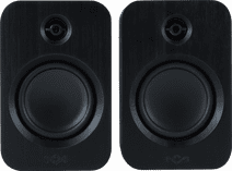 House of Marley Get Together Duo Black Speakers and boxes