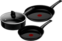 Tefal Renew On Set de Poêles à Frire Céramique 24 + 28 cm + Poêle Paysanne 24 cm Poêles Tefal avec revêtement antiadhésif en céramique