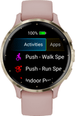 Garmin Venu 3S Goud/Roze Horloge voor Android smartphones