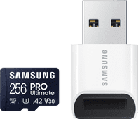 Samsung PRO Ultimate 256 Go (2023) microSDXC + Lecteur USB Carte Micro SD pour smartphone