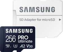 Samsung PRO Ultimate 256 Go (2023) microSDXC + Adaptateur SD Carte Micro SD 256 Go