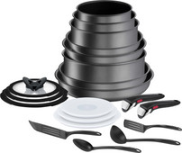 Tefal Ingenio Daily Chef On Batterie de Cuisine 20 Pièces Poêles Tefal avec revêtement antiadhésif standard