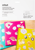 Cricut Printable Sticker Paper White (8 Sheets) Material for Cricut Explore Air 2 cutting machine