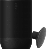 Sonos Move 2 Zwart + Muurhaak Zwart Smart speaker met ingebouwde spraakassistent