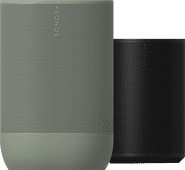 Sonos Move 2 Vert + Era 100 Noir Bundle d'enceintes à contrôler via une appli