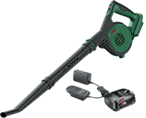 Bosch Universal LeafBlower 18V-130 + Kit de Démarrage 1 x Batterie 18 V (2,5 Ah) Souffleur de feuilles à batterie