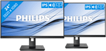 2x Philips 242B1G/00 Medium-sized duo setup monitor (23 - 25 inches)