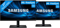 2x Samsung LF27T450FQRXEN T45F Écran PC pour professionnels pour configuration à deux écrans