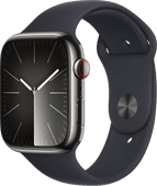 Apple Watch Series 9 4G 45mm Graphite Stainless Steel Sport Band S/M Smartwatches with EcoCheques