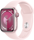 Apple Watch Series 9 4G 41mm Roze Aluminium Sportband S/M Gezondheid horloge