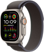 Apple Watch Ultra 2 4G 49 mm Boucle Trail Noir/Bleu S/M Montre connectée de très grande taille