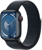 Apple Watch Series 9 4G 41mm Midnight Aluminium Sport Loop Gezondheid horloge