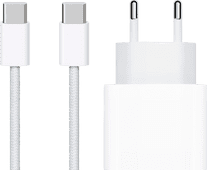 Apple Chargeur USB-C 20 W + Câble USB-C 1 m Nylon Blanc Chargeur USB-C pour Apple iPad