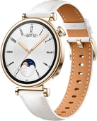 Huawei Watch GT 4 Goud/Wit 41mm Smartwatch voor iPhone