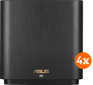 Asus ZenWifi XT9 Mesh Wifi (4-pack zwart) Mesh wifi systeem voor een vrijstaand huis