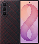 Samsung Galaxy Z Fold 8 Ultra Carbon Back Cover with Magnet Red Phone accessory promotion