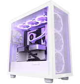 NZXT H7 Flow RGB - White - 2023 Model Computerbehuizing geschikt voor ATX moederborden