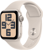 Apple Watch SE (2022) 40mm Starlight Aluminium Sportband S/M Smartwatch in onze winkel in Hognoul