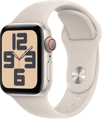 Apple Watch SE (2022) 4G 40 mm Lumière Stellaire Aluminium Bracelet Sport S/M Cadeau : sport