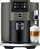 JURA S8 Dark Inox (EB) Machine à café entièrement automatique avec mousseur à lait automatique