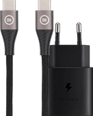 Samsung Super Fast Charging Charger 25W + BlueBuilt USB-C to USB-C Cable 1.5m Nylon 