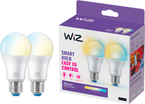 WiZ Ampoule Connectée Lot de 2 - Lumière Blanche Chaude à Lumière Blanche Froide - E27 Mat Cadeau : smart home