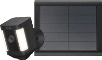 Ring Spotlight Cam Plus - Battery - Noir + Panneau Solaire USB-C Promotion : smart home