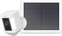 Ring Spotlight Cam Plus - Blanc + USB-C Panneau Solaire Pack Ring