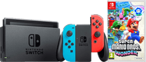 Nintendo Switch Rood/Blauw + Super Mario Bros. Wonder Nintendo Switch