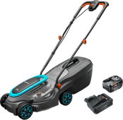 Gardena PowerMax 32/18V P4A Solo + Bosch Starterset 18V 4,0 Ah Gardena accu platform kopen?